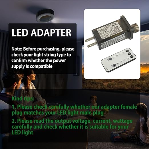 SIGANDG 30V 9W 8 Mode LED Controller with Memory Function and IR Remote Control Low Voltage Transformer for Holiday String Lights,not Fit for 8 Mode with Control Box and 1 Mode String Light(1 pcs)