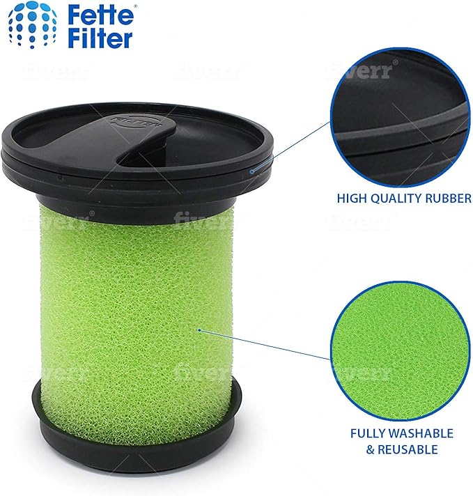 Fette Filter -1610335 Vacuum Filter Compatible with Bissell Multi Reach Cordless Vacuum Model # 1985 1985T 2151A 21512 21513 2151C 2151V Compare to Part # 1610335 (2QTY)