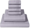 Mellanni California King Sheet Set - 6-Piece Iconic Collection Bedding, (Including 4 Pillowcases), 16-Inch Deep Pocket, Easy Care, Extra Soft, Cooling Sheets, Brushed Microfiber - Lavender