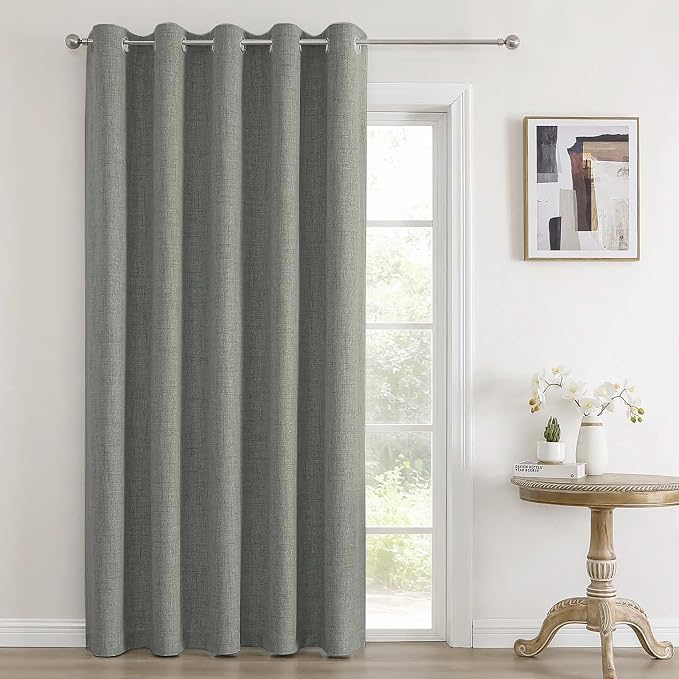 Joydeco Blackout Room Divider Curtains, Extra Wide Sliding Door Drapes Living by JOYDECO
