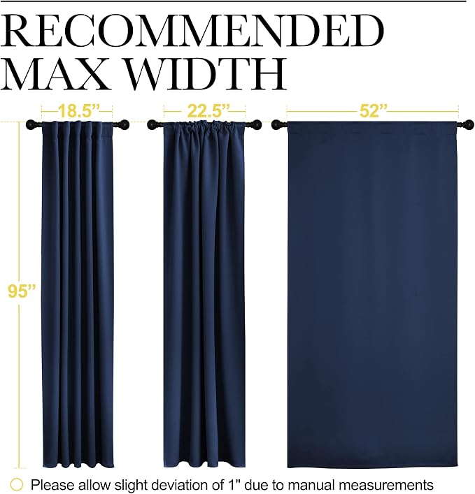 NICETOWN Window Treatment Blackout Curtains - Image 7