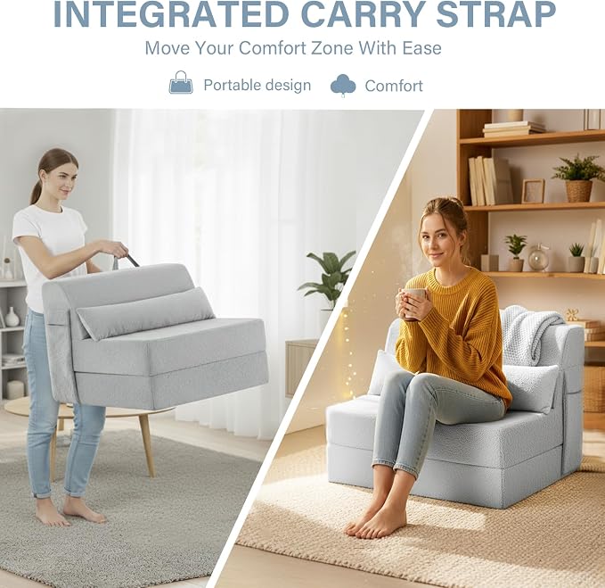 Convertible Folding Sofa Bed Single Size - Image 7