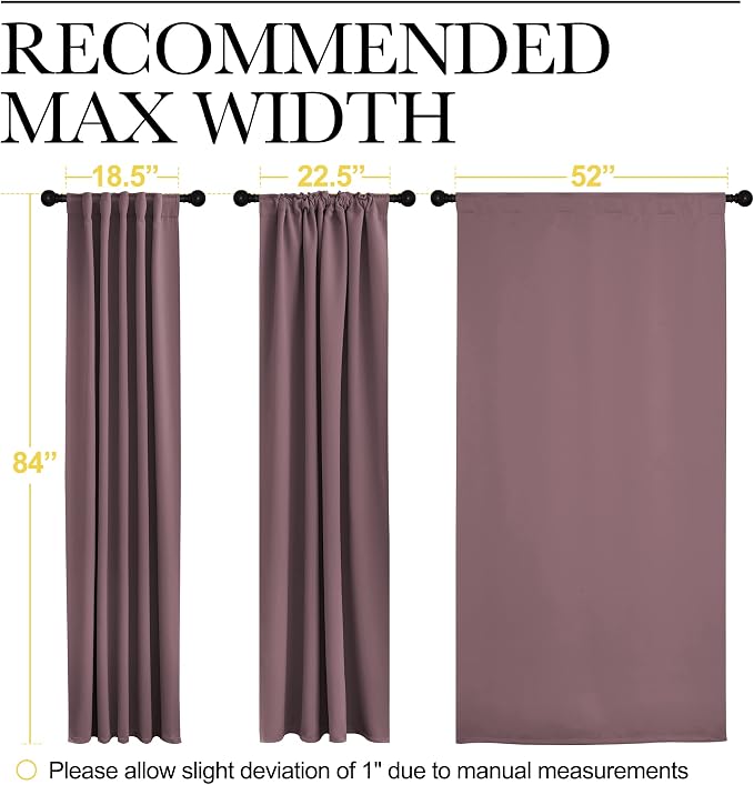 NICETOWN Blackout Curtain Panels - Image 7