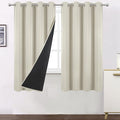 Total Blackout Light Beige Curtains by Lemomo