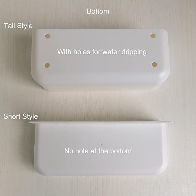 Adhesive Plastic Floating Shelf Stick on Wall Mounted Shower Caddy Shower - Image 5