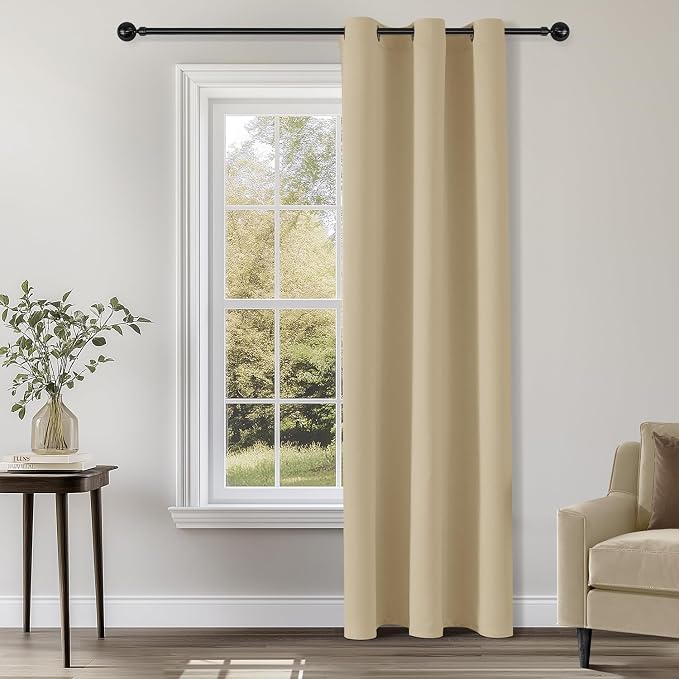 ChrisDowa Blackout Curtains Door Curtain 84 Inch Curtains Closet Drapes | 42W x by ChrisDowa