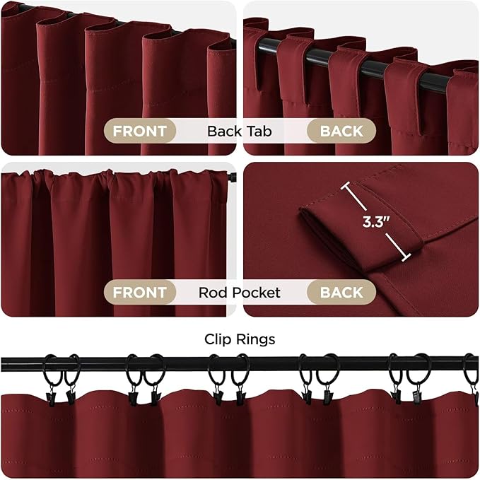 Joydeco Blackout Curtains 84 Inch Long - Image 3
