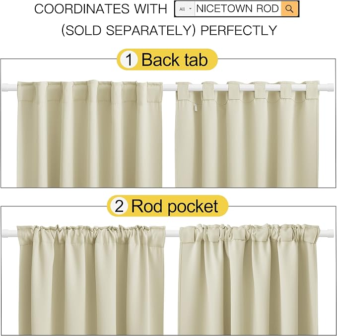 NICETOWN Window Treatment Blackout Window Blinds - Image 3