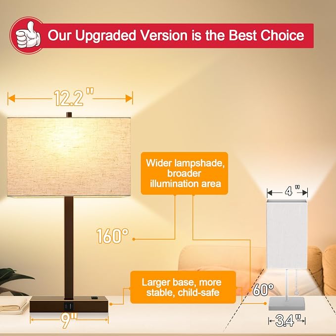 Lynnoland 21" Set of 2 Table lamp - Image 3