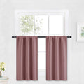 RYB HOME Kitchen Blackout Curtains Over Sink 36 inch Length, Rod Pocket | by RYBHOME