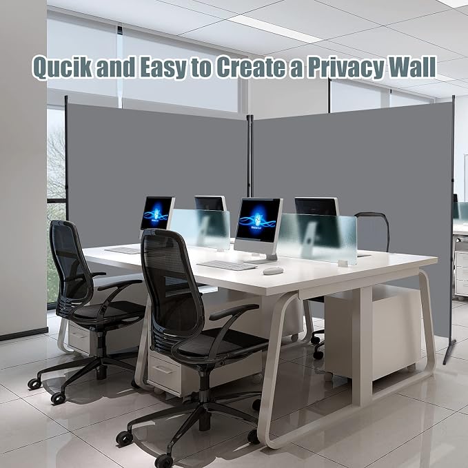 Room Divider Folding Privacy Screens, 6FT Tall Divider - Image 4