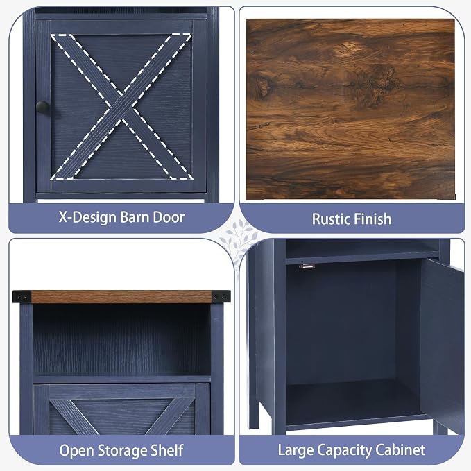 Farmhouse End Table, Nightstand - Image 4