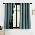RYB HOME 100% Blackout Curtains 63 inches Length, Thermal Insulated | Total by RYBHOME