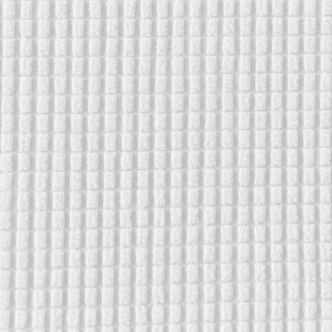 Easy-Going Stretch Sofa Slipcover 1-Piece Sofa Cover Furniture Protector Couch Soft with Elastic Bottom for Kids, Polyester Spandex Jacquard Fabric Small Checks (Sofa, Snow White)