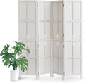 4 Panel Room Divider, 2-in-1 Detachable Privacy Screen, Folding Privacy Screen by AsNefeli