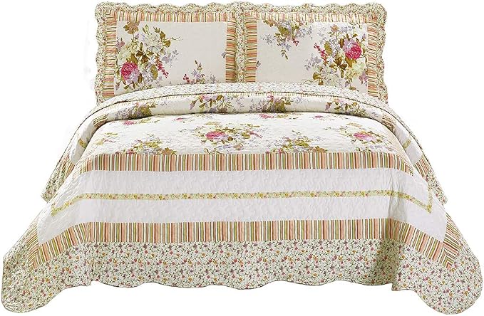 Fancy Collection 3pc Bedspread Bed Cover New - Image 2