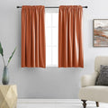 Burnt Orange Blackout Curtain Drapes by DONREN