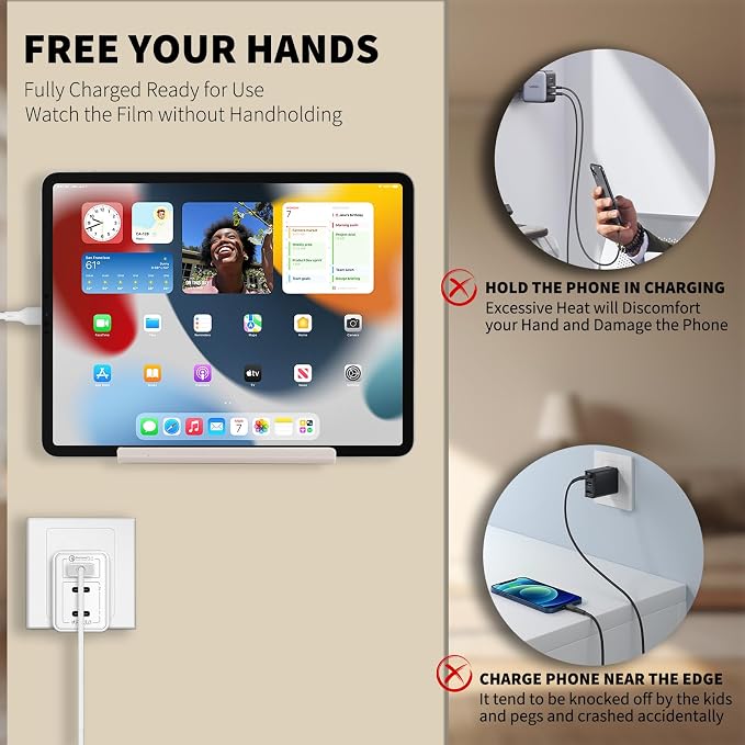 Adhesive Tablet Wall Mounted Phone Holder Acrylic Floating Shelves, eReader - Image 6