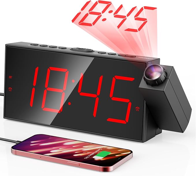 Mesqool Digital Projection Alarm Clock by Mesqool