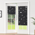 LazBlinds 100% Blackout Door Curtain, 1 Panel | No tools No Drill Cordless by LazBlinds