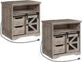 Farmhouse End Table Set of 2, Sofa Side Table by RALGEND