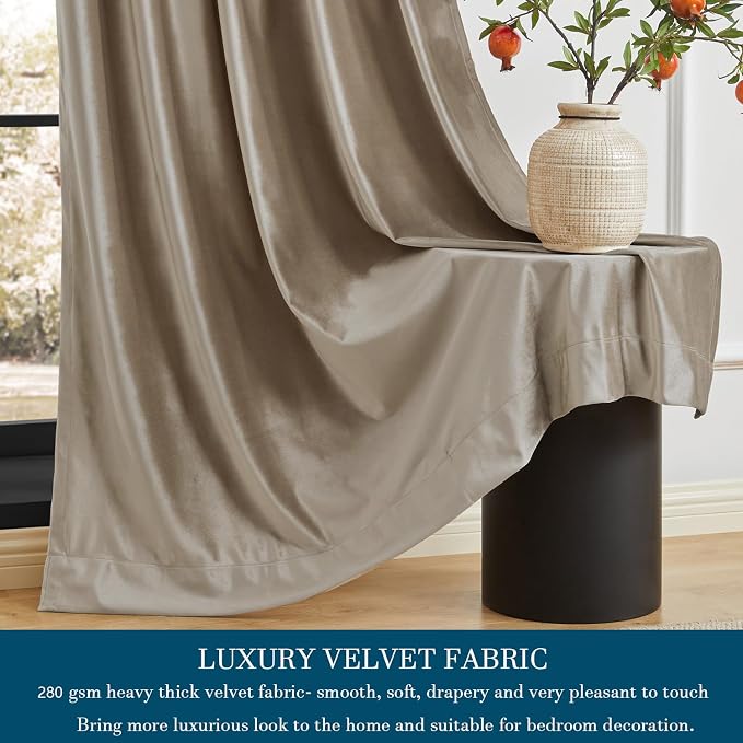 PRIMROSE Taupe Curtains 108 inch - Image 4