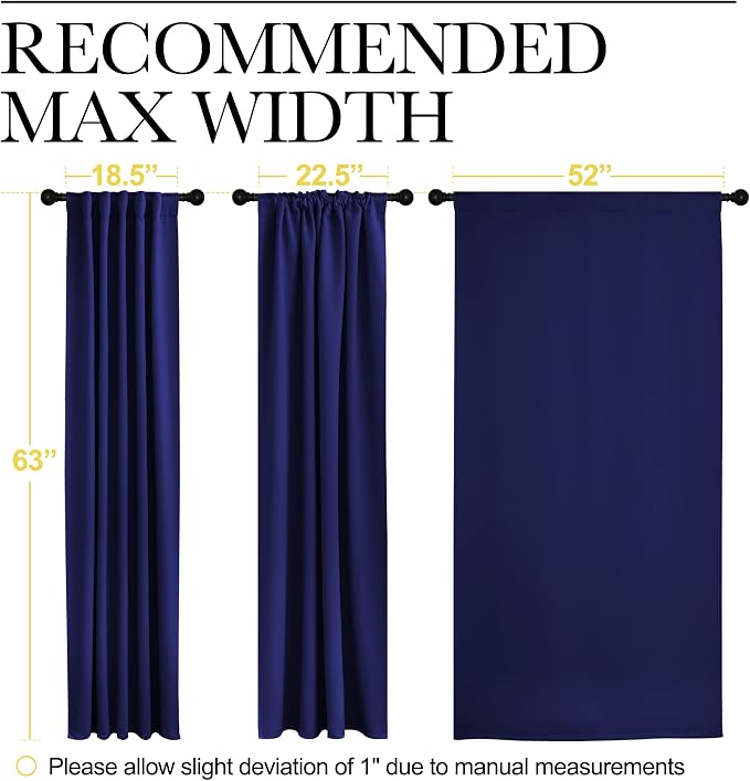 NICETOWN Blackout Draperies Curtains Window Drapes - Image 8