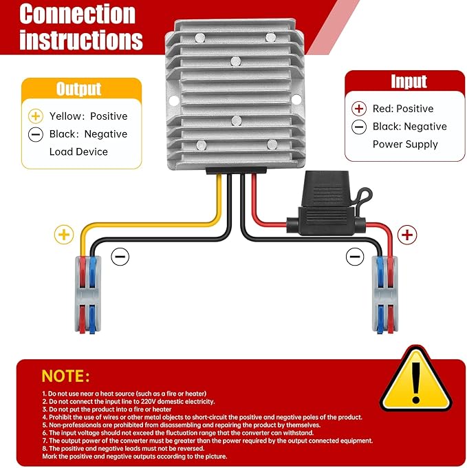 BEYIMEI DC 10A 240W Converter 30-60V Step Down to 24V Converter,dc 36V 48V 60V to 24V Buck Converter Voltage Reducer Regulator Waterproof Transformer for Golf Cart, Solar Panel,Trucks