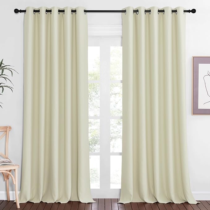 NICETOWN Sliding Door Window Treatment Blackout Patio Door Curtain Panels by NICETOWN