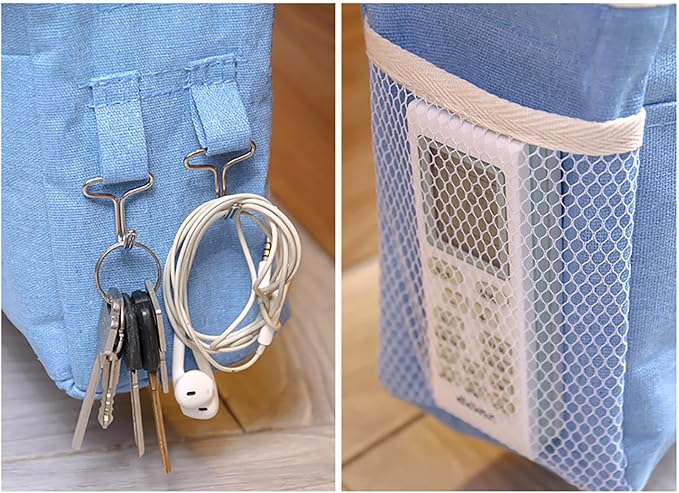 Bedside Caddy, Large Capacity Hanging Bedside Organizer - Image 6