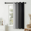 COSVIYA Curtains & Drapes Ombre Black Gradient Drape 63 inch Long 1 Panel by COSVIYA