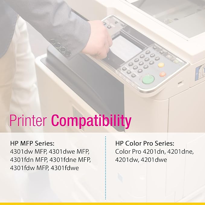 CS Replacement Compatible with HP 4201dwe Toner Cartridge W2100A to use with Color Pro 4201dn 4201dne 4201dw 4201dwe MFP 4301dw MFP 4301fdwe (Black, 1-Pack)