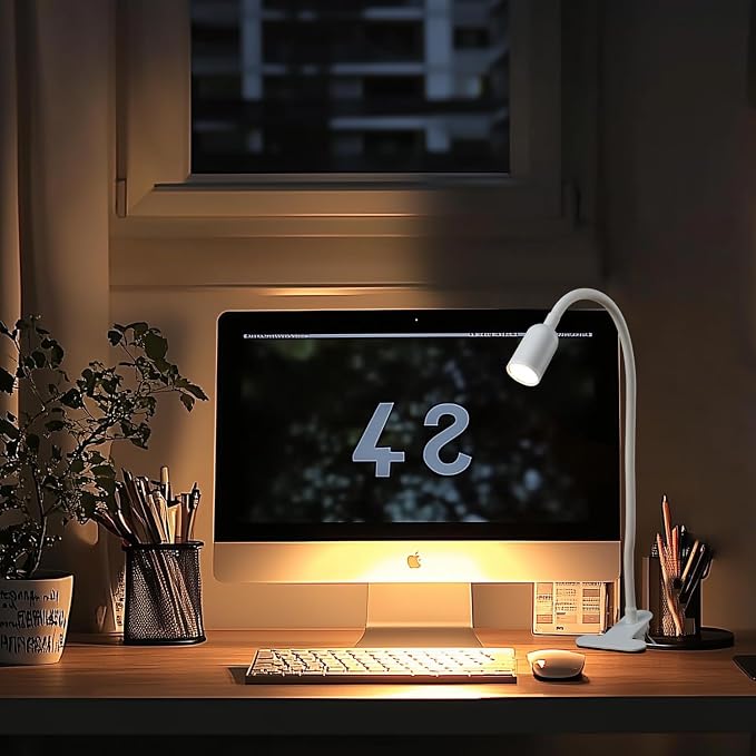DAMI LED Reading Lights for Bed Headboard, Clip on Spotlight Lamp for Desk - Image 7
