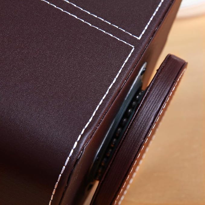 PU Leather 360° Rotatable Remote Control Holder, Nightstand TV Remote Caddy | - Image 5