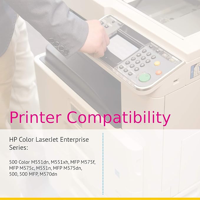 CS Replacement Toner Cartridge Compatible with HP M570dn CE402A Yellow Color PRO 500 M570 M570DN M570DW M551DN M551N M551XH Color Flow M575C