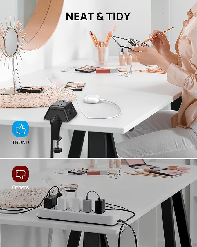 TROND Desk Clamp Power Strip, Surge Protector - Image 7