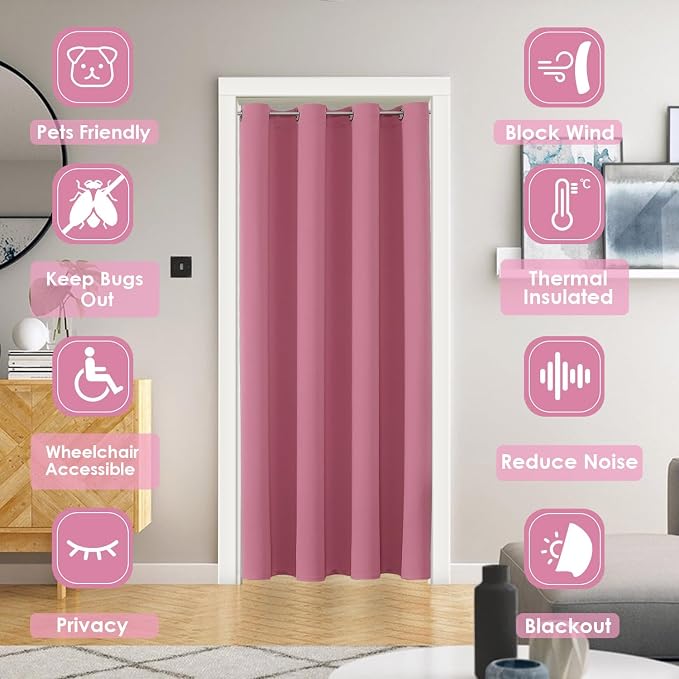 ChrisDowa Blackout Curtains Door Curtain - Image 2