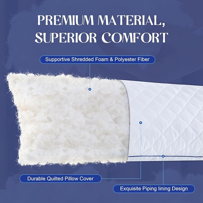 DOWNSTORIA Memory Foam Body Pillow - Image 4