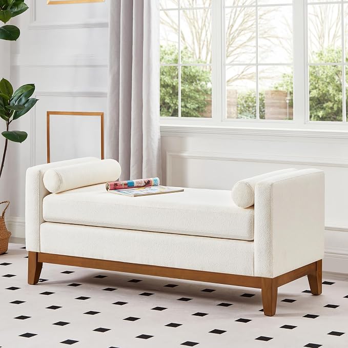 51" Full Size End of Bed Bench for Bedroom Living Room - Image 6