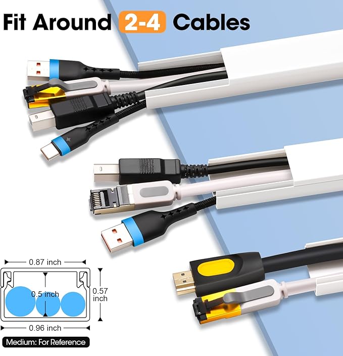 500in Cord Hider Kit, Cord Covers - Image 2