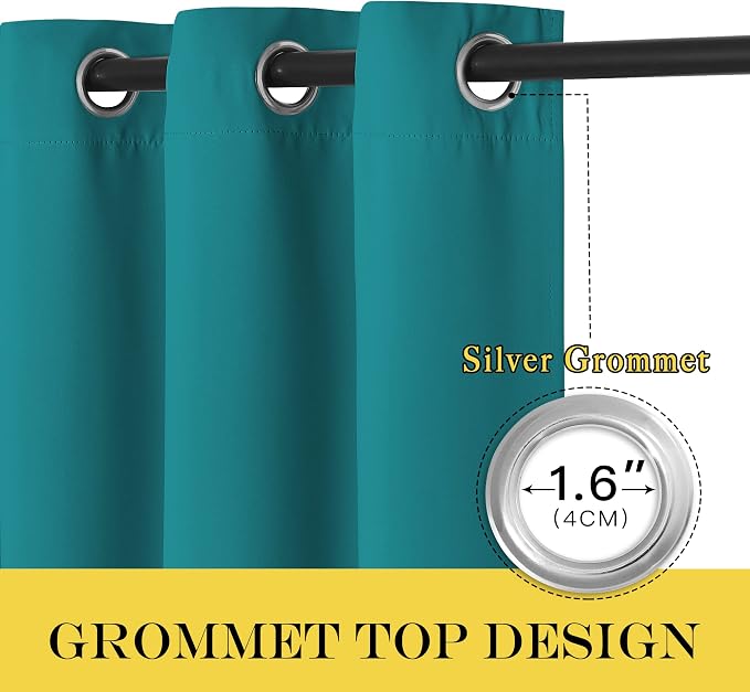 NICETOWN Blackout Sliding Glass Door Curtain - Image 3