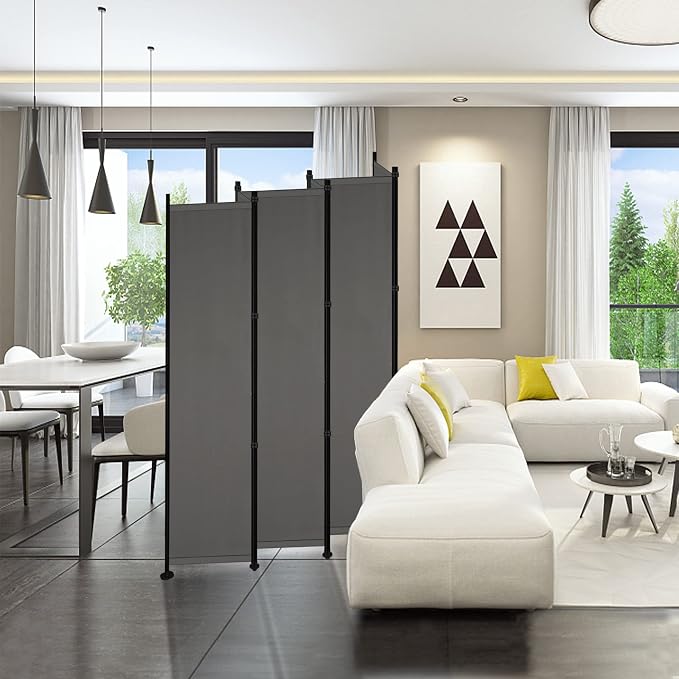 MAYOLIAH 6 Panel Room Dividers Folding Privacy Screen 6ft Tall Partition | - Image 2