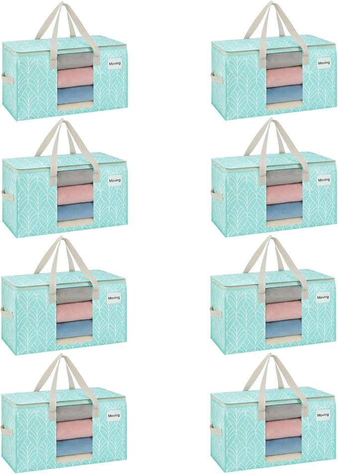 VENO Moving Bags, Wide Open Top, 8 Pack | Moving boxes Alternative, Heavy Duty by Veno
