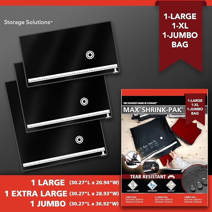 MAX Shrink-Pak Vacuum Seal Storage Bags - Image 4