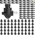 Tuanse 50 Sets Plug in Night Light Module Night Light Base with Shade Mounting Clip Plastic Lights Rotating Base for Making Your Own Decorative (Black)