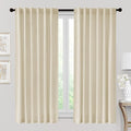 RYB HOME Beige Velvet Curtains 72 inches Length by RYBHOME