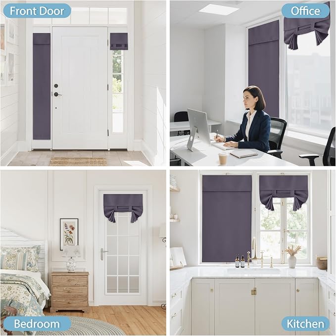 RYB HOME Blackout Door Window Curtains - Image 9
