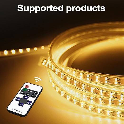 Taoellen 11 Key RF Mini Wireless Remote Controller with DC 5-24V for 3528 5050 COB Single Color LED Strip Lights Wireless Switch Control Dimmer