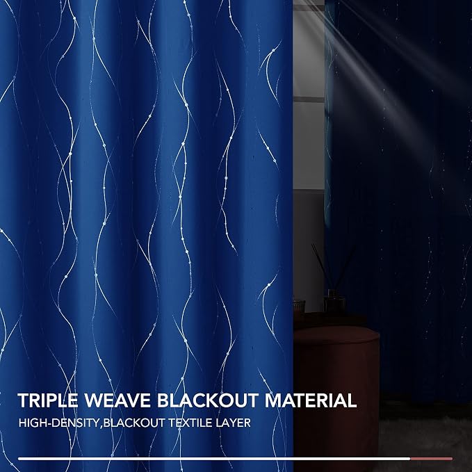 Deconovo Living Room Curtains 72 Inches Long, Thermal Insulated, Room Darkening - Image 7