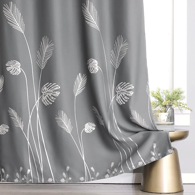 Grey Blackout Curtain for Dining Room 100W x 96L Inch Long Thermal Insulated - Image 4